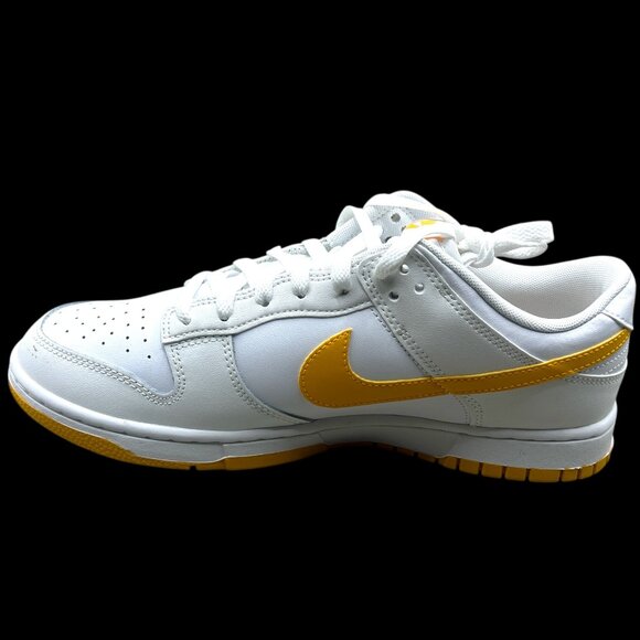 NIKE Dunk Low Retro 'White University Gold' Sneakers Size 10.5 - Picture 2 of 9